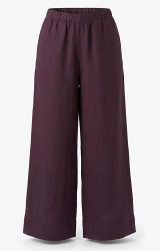 MANGO - HOSE LINO, CIRUELA - Gr. - XS
