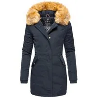 Marikoo Wintermantel Karmaa edler Parka mit Kunstfellkapuze