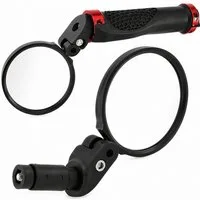 MidGard Fahrradspiegel Fahrradrückspiegel, Einschraubspiegel für Fahrrad-Lenkerenden 1 Stück (1-St)