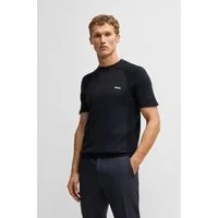 BOSS GREEN Rundhalspullover Momentum Lite T24 mit Strukturmix