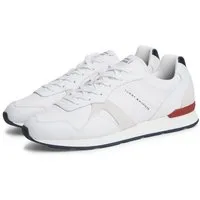 Tommy Hilfiger T HILFIGER CORE LTH RUNNER Sneaker Freizeitschuh, Halbschuh, Schnürer mit Kontrastbesatz an der Ferse