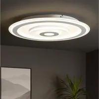 Emil Lux GmbH & Co. KG LED Deckenleuchte, Leuchtmittel inklusive, Neutralweiß, Deckenlampe Deckenleuchte LED weiß neutralweiß rund D 50 cm
