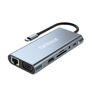 Ninkear H1 11-in-1 Docking Station Ultra-Fast Connectivity Multiple Ports HD Resolution 4K 30Hz USB2.0*3 USB3.0*1 VGA Re