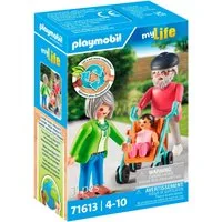 Playmobil® Großeltern mit Baby (71613), myLife Konstruktions-Spielset, (11 St), Made in Europe