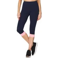 Merry Style Leggings Damen Leggings aus Baumwolle mit angenähtem Bündchen MS10-379 (1-tlg) elastischer Bund