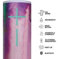 Logitech Ultimate Ears MEGABOOM 3 Tragberer Bluetooth-Lautsprecher, 360° Sound Bluetooth-Lautsprecher