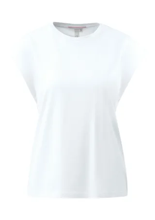 qs - T-Shirt weiß - Gr. - M