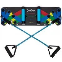 Coradoma Liegestützgriffe Push Up Rack Board 9in1 Liegestützbrett mit Handgriffen Home Workout, Farbcodiertes Training Fitness Zuhause