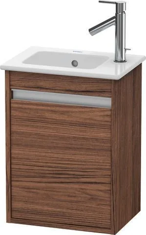 Duravit Ketho Waschtischunterbau wandhängend Nussbaum dunkel Matt 400x285x550 mm - KT6417R2121 KT6417R2121