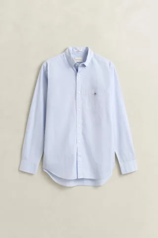 GANT - Regular Fit Classic Popeline Hemd light blue - Gr. - 5XL