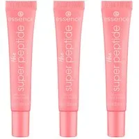 Essence Lipgloss THE SUPER PEPTIDE GLOSSY LIP TREATMENT, 3-tlg., mit milchig glänzender Textur