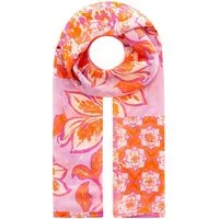 Zwillingsherz Modeschal "Paisley", transparent, aquarell Print, Schriftzug