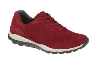 Gabor 76.965.48 ROLLINGSOFT Damen Sneaker dark-opera Echtleder Gummi-Sohle