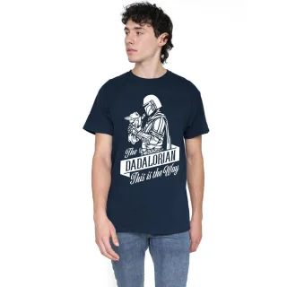 Star Wars - "Dadalorian" T-Shirt für Herren, Vatertag (Marine)
