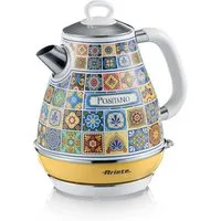 Ariete Wasserkocher 2869 Positano, 2000 W, Elektrischer Wasserkocher, 1,7 L, Edelstahl, bunt