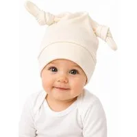 La Bortini Erstlingsmütze Babymütze Knotenmütze Baby Mütze mit Knoten elastisch in verschiedenen Farben erhältlich, 36 38 40 42 44 46 48 50 52 53