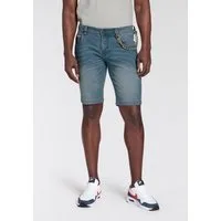 Bruno Banani Jeansshorts (Set, 2-tlg., mit Band) bequemer Sitz, gerade Beinform, mit praktischen Taschen