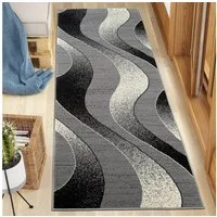 Mazovia Läufer Läufer Flurläufer Modern für Vorzimmer 70 cm Breit Grau, 70 x 100 cm, Kurzflor, Meterware, Höhe 8 mm