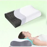 Elegear Nackenstützkissen nackenkissen orthopädisch, memory foam kissen, orthopädisches kissen, Füllung: Memory Foam, Bauchschläfer, Rückenschläfer, Seitenschläfer, 55 x 35cm Ergonomisches kopfkissen mit kissenbezüge, nackenstützkissen