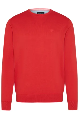 bugatti - Herren Pullover 1/1 Arm rot - Gr. - M