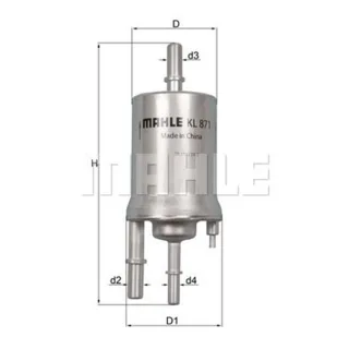 Mahle Kraftstofffilter Seat Alhambra VW Sharan