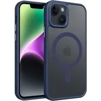 CoolGadget Handyhülle Magnet Hülle für iPhone 14 Schutzhülle mit Metall Kamerarahmen 6,1 Zoll, magnetisches Schutzcase Matt Stoßfest kompatibel mit Magsafe Zubehör