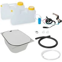 ad-ideen Waschbecken 12V Camping Spüle mobiles Waschbecken 325x265x100mm+Abdeckung