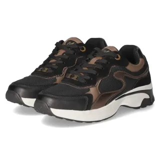Mexx Low Sneaker PORTIA LOVE - Gr. 37 - Schwarz - Textil & Synthetik