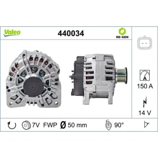 Valeo Lichtmaschine Nissan Opel Renault 440034