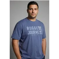 Man's World Plus Rundhalsshirt auch in Grosse Größen bis Gr. 7XL Ärmel-Fit Regular Fit, Kurzarm, mit Print, bedruckt, aus Single Jersey
