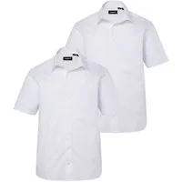 Men Plus Kurzarmhemd Businesshemd Halbarm 2er-Pack Variokragen