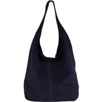 MIRROSI Beuteltasche Damen aus Wildleder, Made in Italy, Shopper Tasche (ca.33x32x16cm)