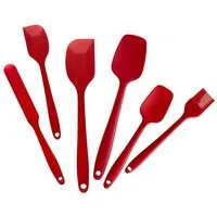 FOUORTUNATE-BEE Teigschaber 6er Set Silikonspatel für Küche, Backen und Kochen, Vielseitige Teigschaber zum Rühren, Backen und Zubereiten