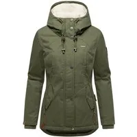 Marikoo Winterjacke Bikoo sportliche Damen Outdoor Baumwolljacke mit Kapuze