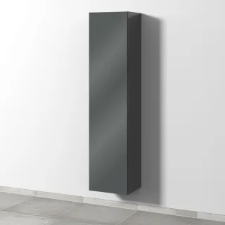 Sanipa 3way Hochschrank mit 1 Tür, Anthrazit-Glanz SF11079