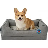 Zedelmaier Hundebett Orthopädisches Hundebett für mittelgroße & große Hunde, kratzfester Hundekorb mit dickem Kissen, ergonomisches Hundesofa
