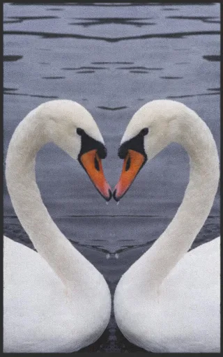 Fussmatte Schwan 7739 | Größe: 60 cm x 90 cm
