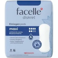 facelle Inkontinenz-Einlage Maxi, 6, 8-St., Saugstärke 6