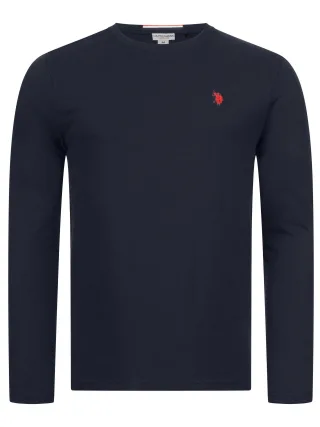 U.S. POLO ASSN. Herren Longsleeve Basic Shirt aus 100 % Baumwolle