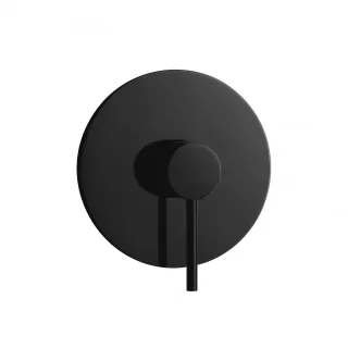 Herzbach deep black Unterputz Brausebatterie plus sz, Schwarz matt, 23.210550.1.12 23.210550.1.12