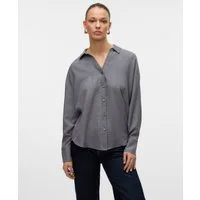 Vero Moda Langarmbluse VMMELANEY QUEENY LS SHIRT WVN NOOS Kunstfaser, loose fit