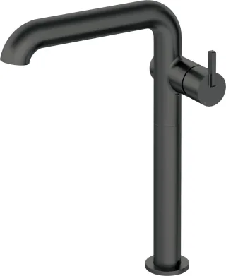 Neuesbad Serie 600 Waschtischarmatur, erhöht, mit geradem Auslauf, ohne Ablaufgarnitur, schwarz matt NB1BQS_N24K1