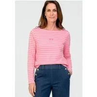 bianca Langarmshirt LOTTA mit tonigem Ringelmuster in Trendfarbe