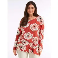 Sheego T-Shirt Longshirt Langarm
