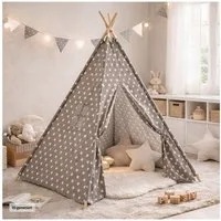 HTI-Line Spielzelt Kinderzimmerzelt Tipi Stars (Stück, 1-tlg., 1x Kinderzelt (ohne Bodenmatte) Spielzelt mit Sichtfenster