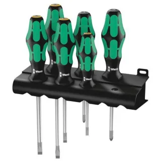 Wera 334/355/6 Kraftform Plus Lasertip Schraubendrehersatz