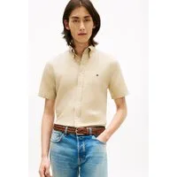 Tommy Hilfiger Kurzarmhemd LINEN BLEND SOLID