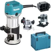 Makita Fräse Multifunktionsfräse »RT0702CX2J« im Makita Makpac Koffer Gr.4, (vielseitig einsetzbare Multifunktionsfräse), 710 W, 6/8 mm, Leerlaufdrehzahl, 10000 - 34000 min⁻¹