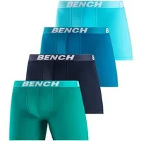 Bench. Boxer Boxershorts für Herren (Packung, 4-St) Unterhose mit längerer Beinform aus Baumwollmischung