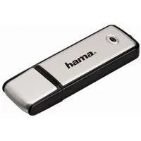 Hama USB-Stick 32GB, USB 2.0, 10MB/s, Schwarz/Silber, mit USB-Stick